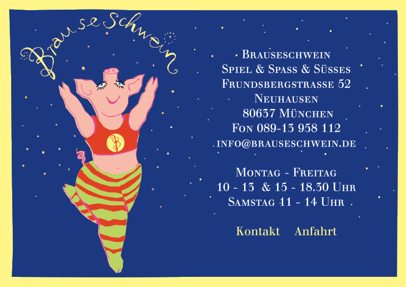 Brauseschwein - Spiel & Spass und Süßes